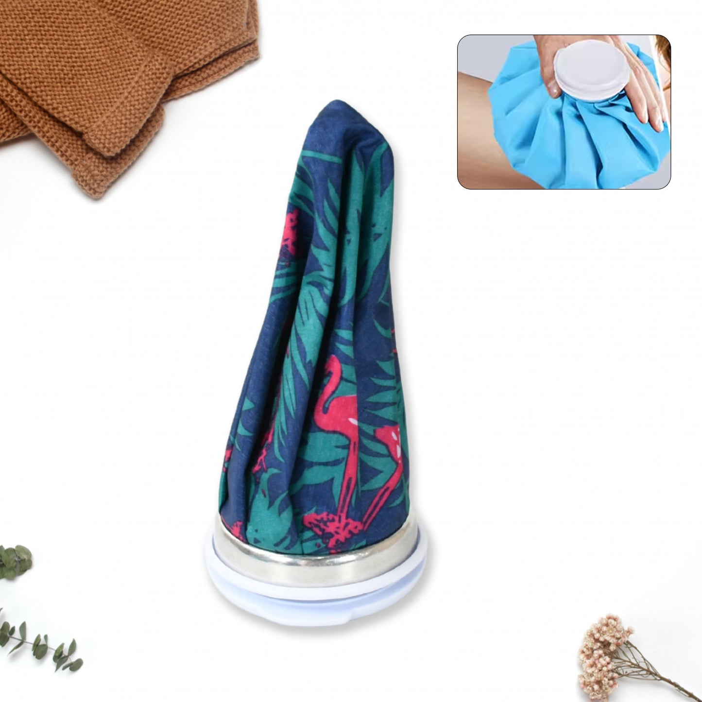 Wukusy Painreliever Ice Bag for joint pain relief, 16cm, soft fabric exterior with ice-filled interior for soothing therapy.