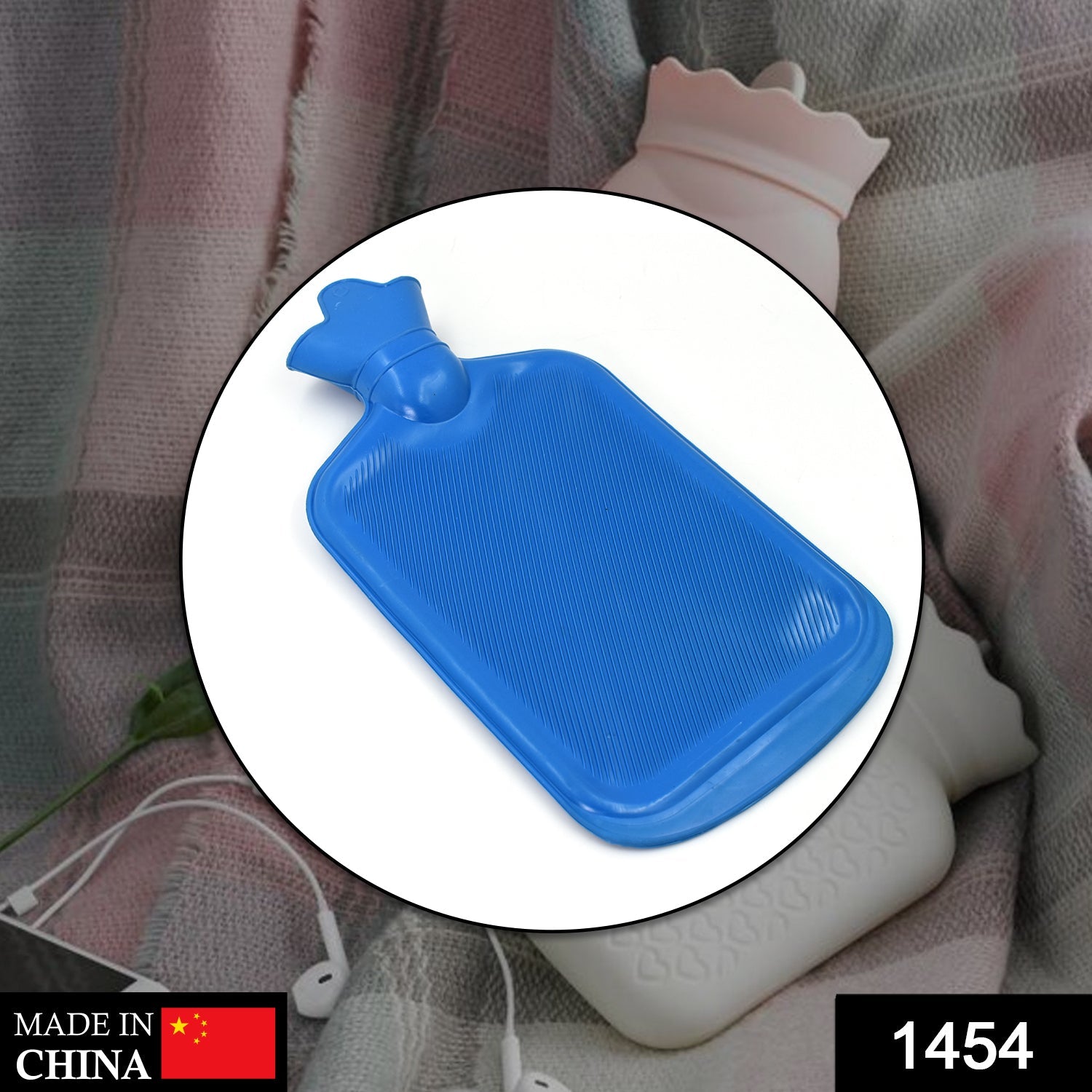 Wukusy 1454 Hot Water Bag 2000ml for household and medical use, providing pain relief from muscle and neural discomfort.
