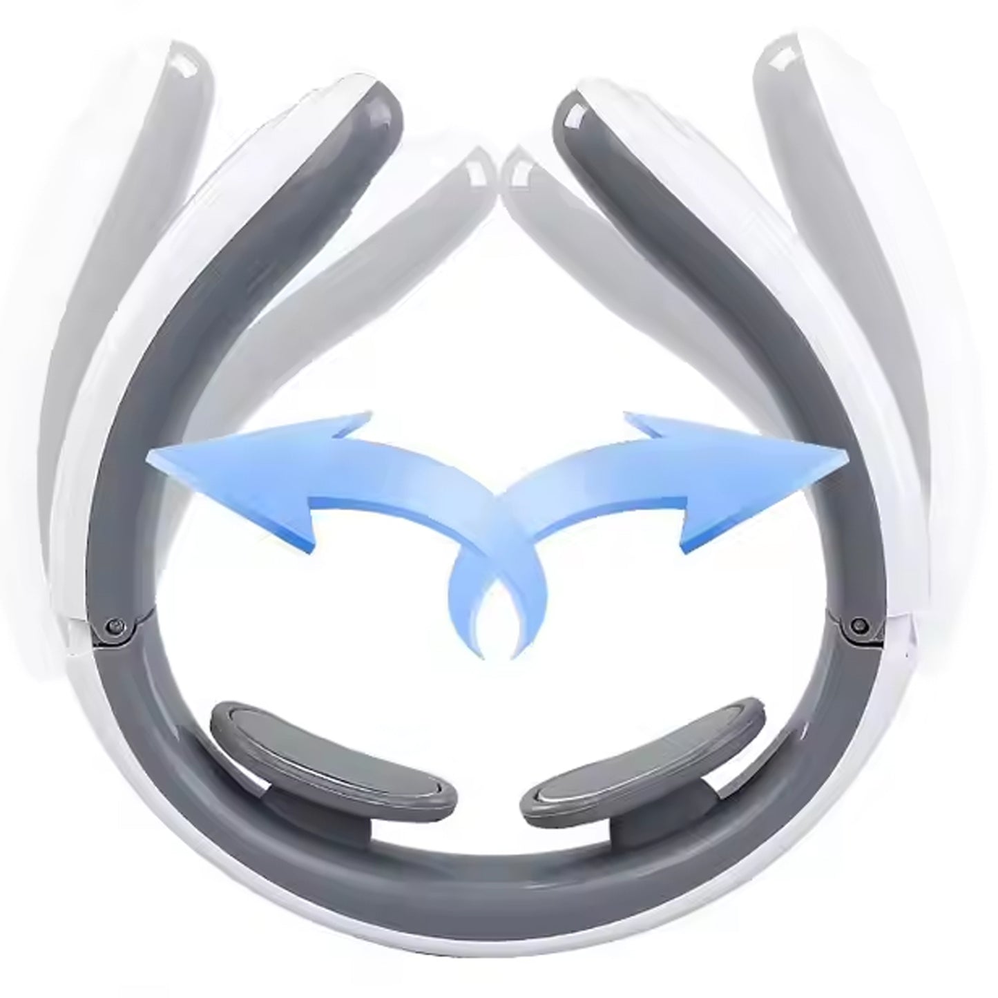 Wukusy 2-heads smart electric neck and back pulse massager showcasing its sleek design and adjustable massage heads for targeted relief.