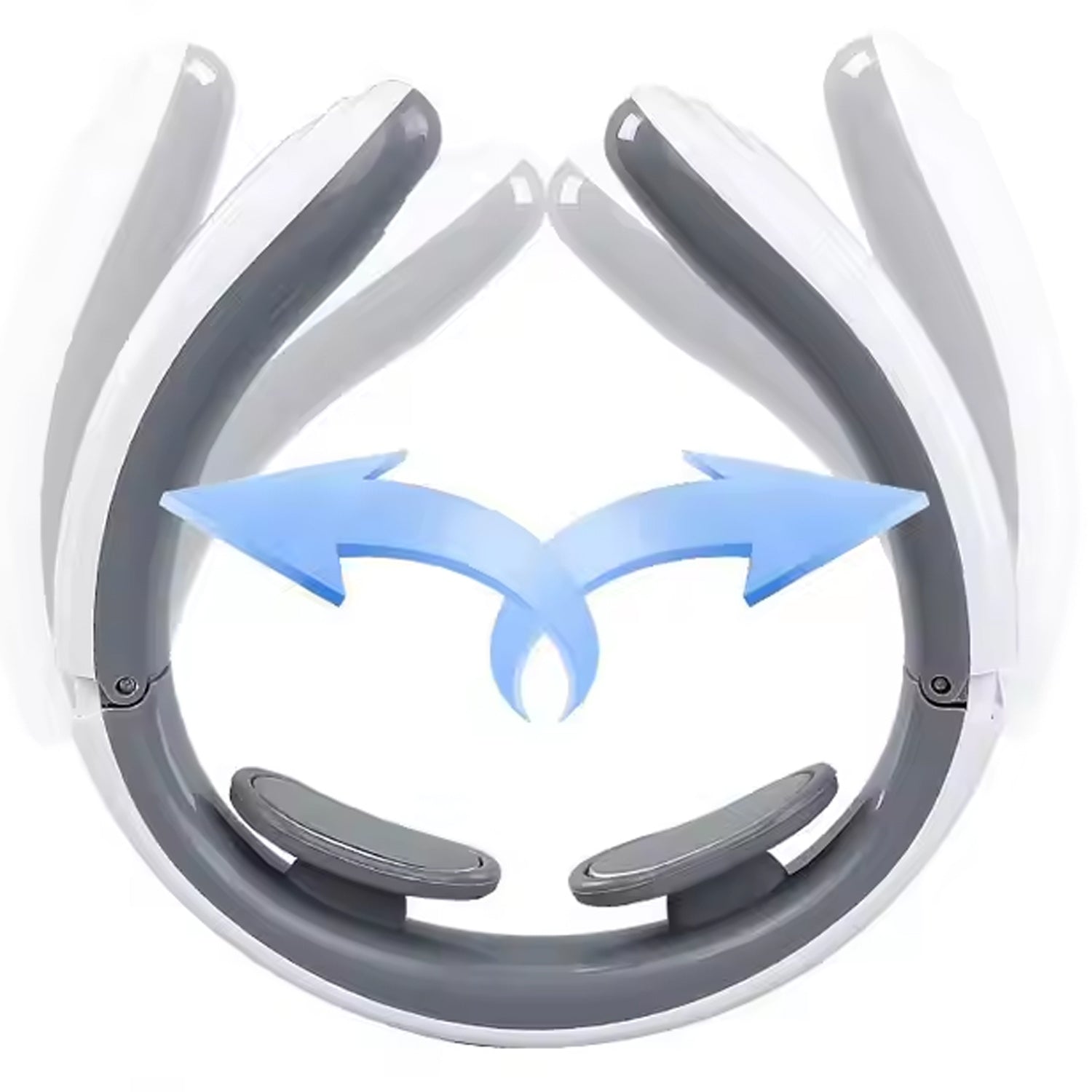 Wukusy 2-heads smart electric neck and back pulse massager showcasing its sleek design and adjustable massage heads for targeted relief.