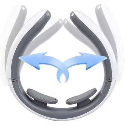 Wukusy 2-heads smart electric neck and back pulse massager showcasing its sleek design and adjustable massage heads for targeted relief.