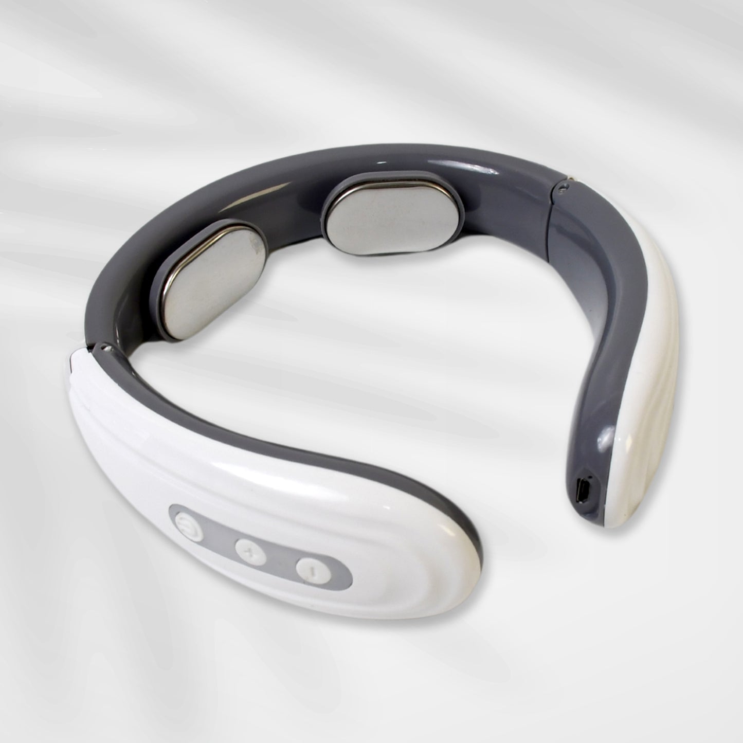 Wukusy 2-heads smart electric neck and back pulse massager, health care device with mixed design for muscle relief.