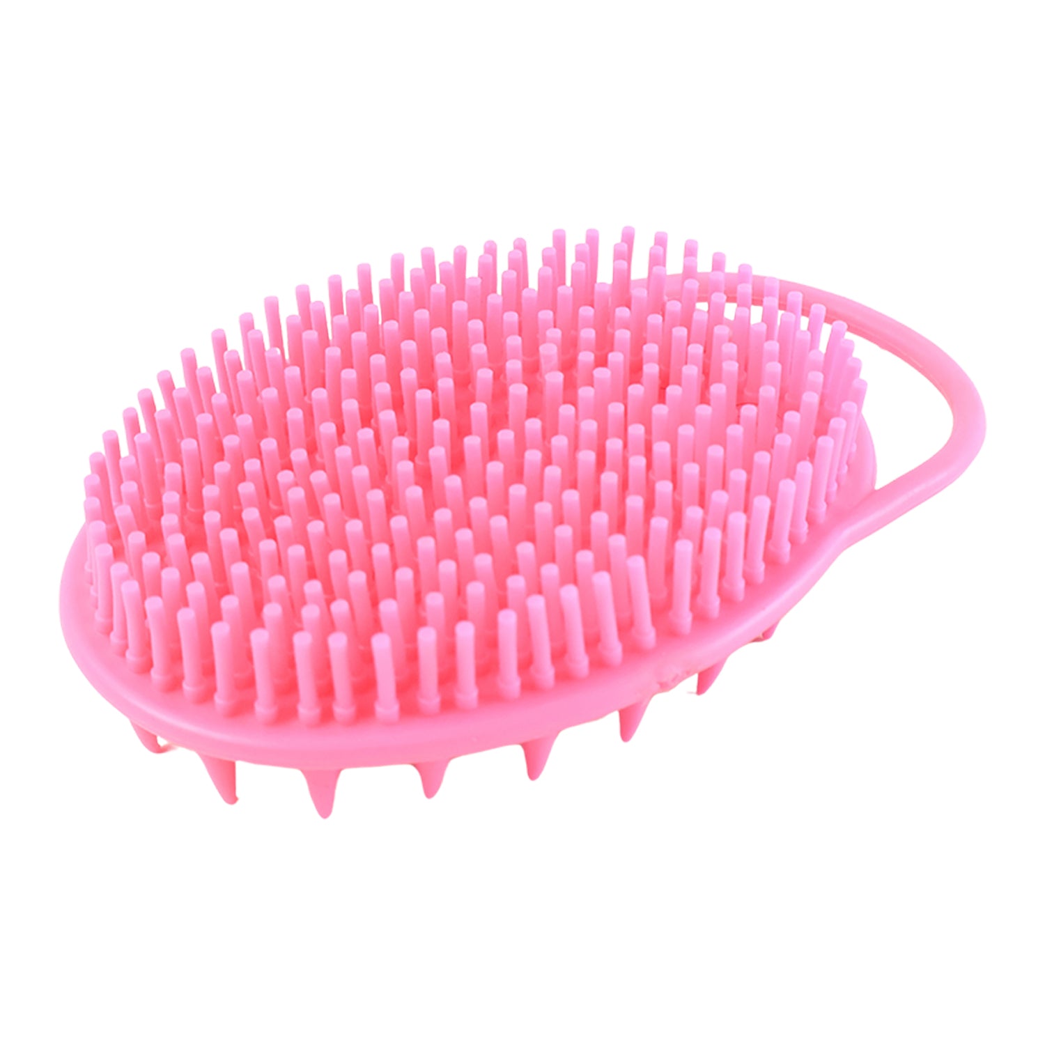 Wukusy 2-in-1 silicone soft bristle bath brush for gentle cleansing and exfoliation during health care routines.