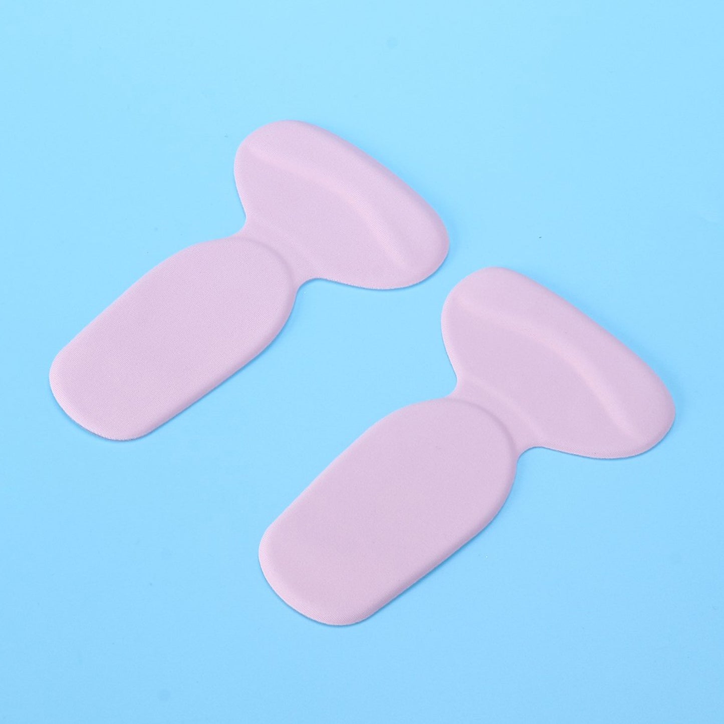Wukusy 2-in-1 T-shaped silicone self-adhesive shoe heel pads insoles, pair, for added comfort and heel support.