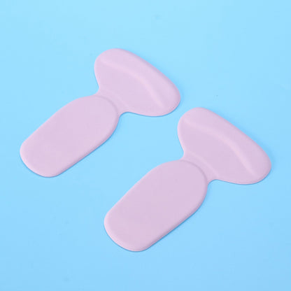 Wukusy 2-in-1 T-shaped silicone self-adhesive shoe heel pads insoles, pair, for added comfort and heel support.