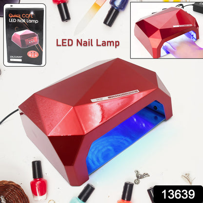 Wukusy 36W LED nail dryer for curing gel and nail polish, diamond-shaped design, health care nail curing device.