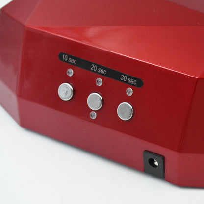 Wukusy 36W LED Nail Dryer for curing gel and nail polish, diamond-shaped UV nail curing device, single unit.