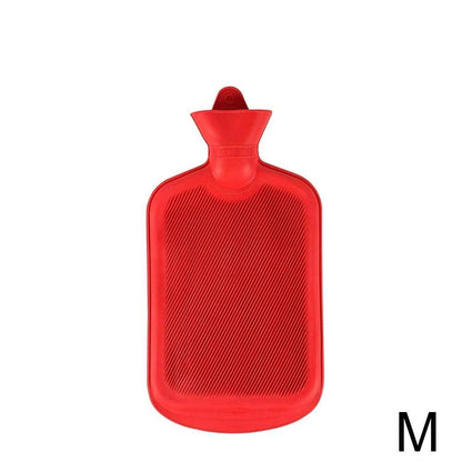 Wukusy medium rubber hot water heating pad bag for pain relief, with a flexible design and secure cap for soothing heat therapy.