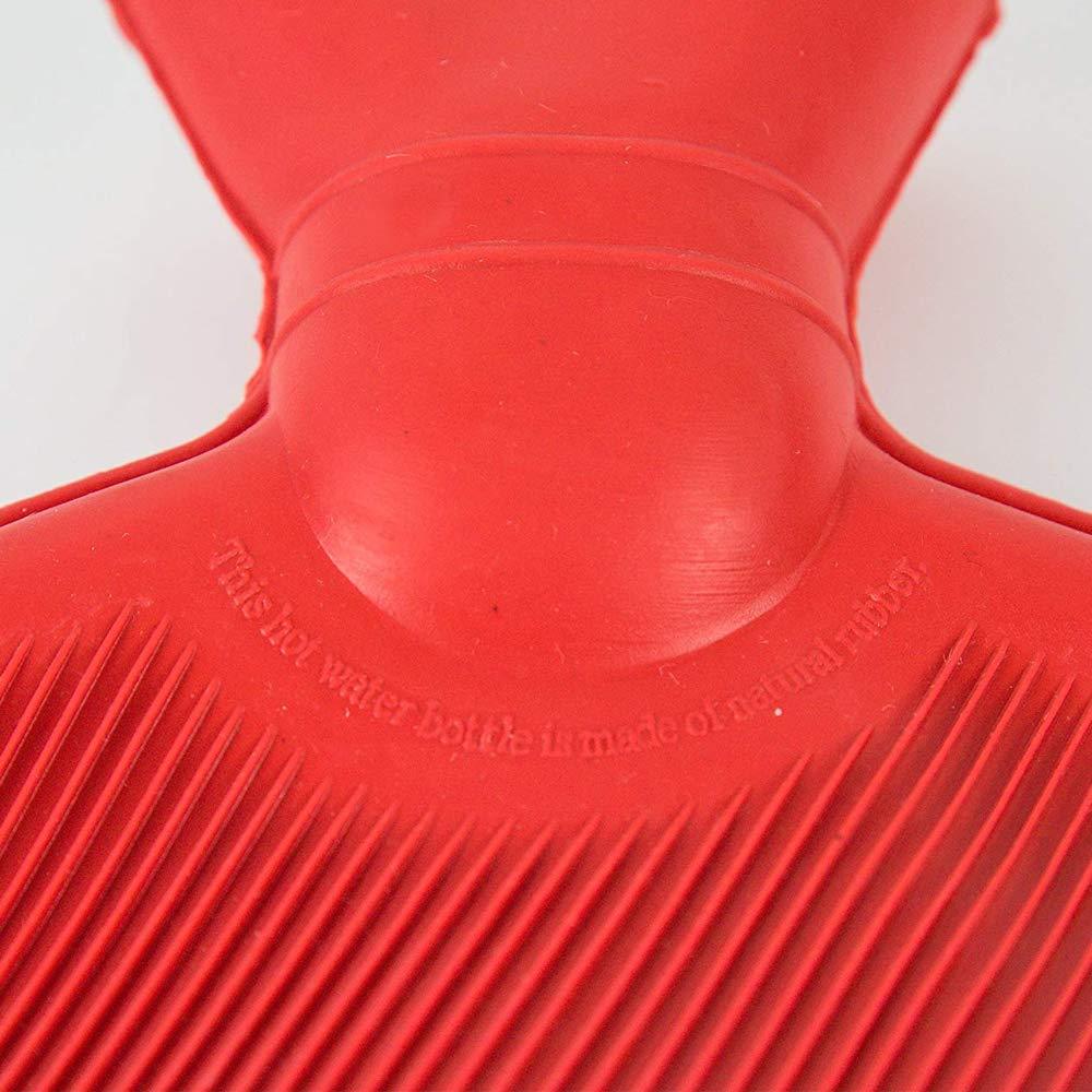 Medium Wukusy rubber hot water heating pad for pain relief, shown in a healthcare setting with a textured surface.