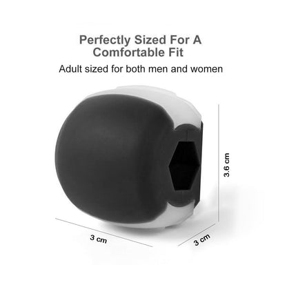 Black Wukusy 6101V CN jaw exerciser for shaping a sharp, chiseled jawline, designed for easy and fast facial muscle toning.