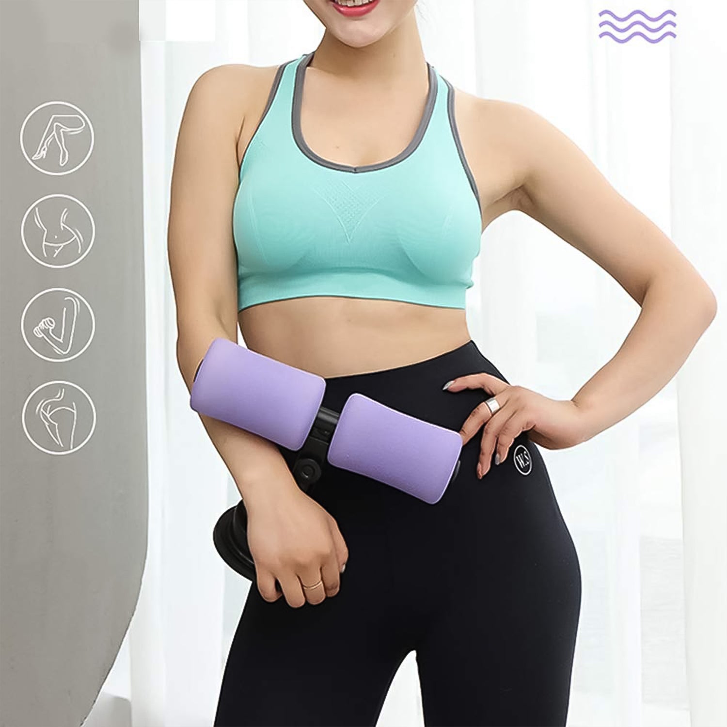 Wukusy Suction Sit Up Tool for health care, used to handle and cut tapes easily with a suction handle design.