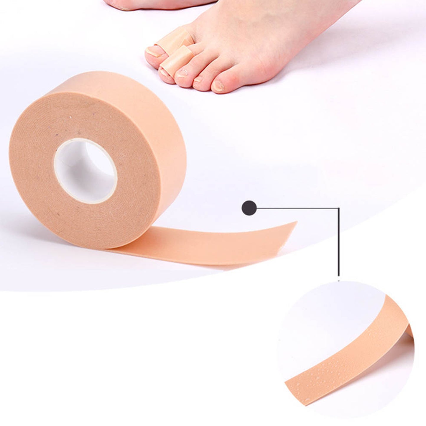 Wukusy anti-wear foam cotton heel sticker tape patch for blister protection, waterproof foot care insole, first aid blister plaster.