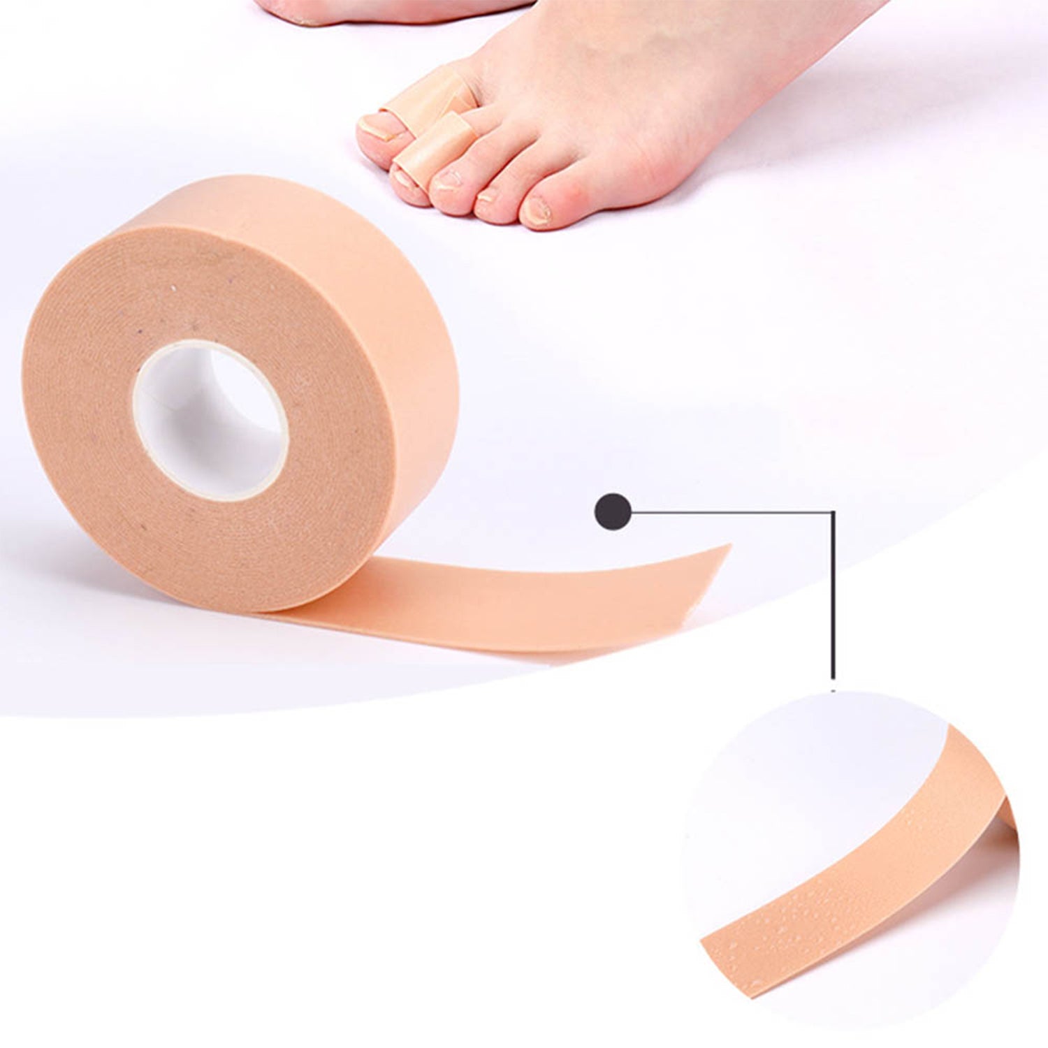 Wukusy anti-wear foam cotton heel sticker tape patch for blister protection, waterproof foot care insole, first aid blister plaster.
