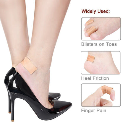 Wukusy anti-wear foam cotton heel sticker tape patch for blisters, waterproof first aid blister plaster, foot care insole.