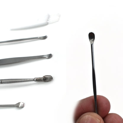 Wukusy 6-piece earwax removal kit with ear curette and cleansing tools for safe ear hygiene and wax removal.