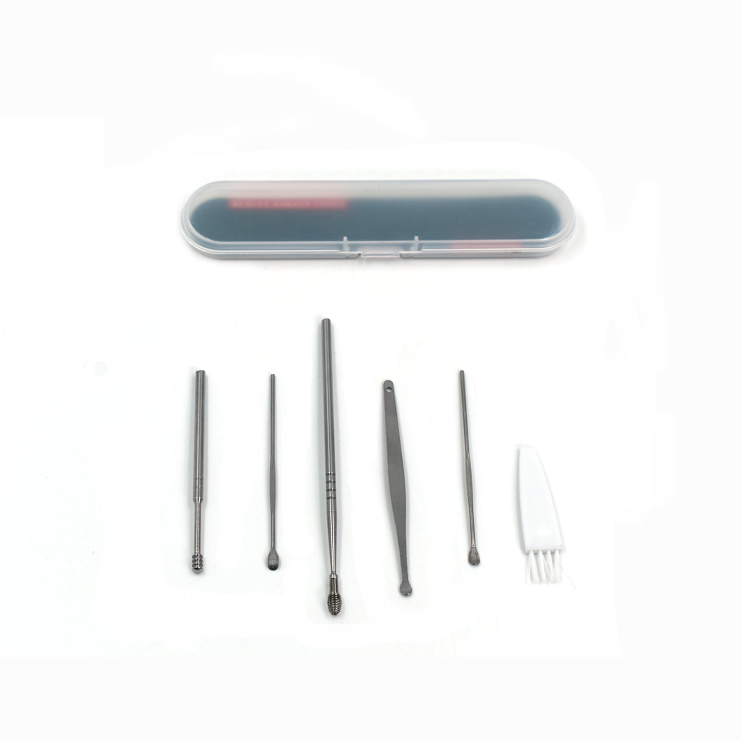 Wukusy 6-piece earwax removal kit with ear curette and cleansing tools for safe ear hygiene and wax removal.