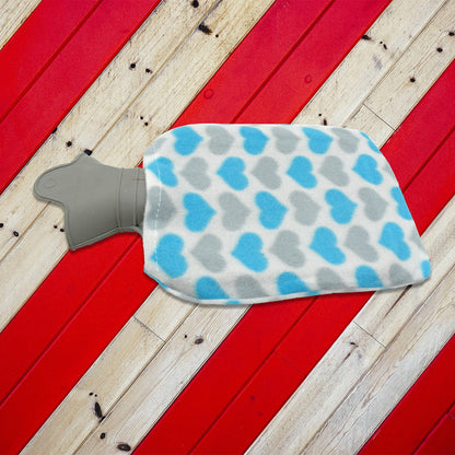 Wukusy hot water bag with cover for pain relief, neck, shoulder, hand, feet warmer, menstrual cramps, hot and cold therapy, leak-proof.