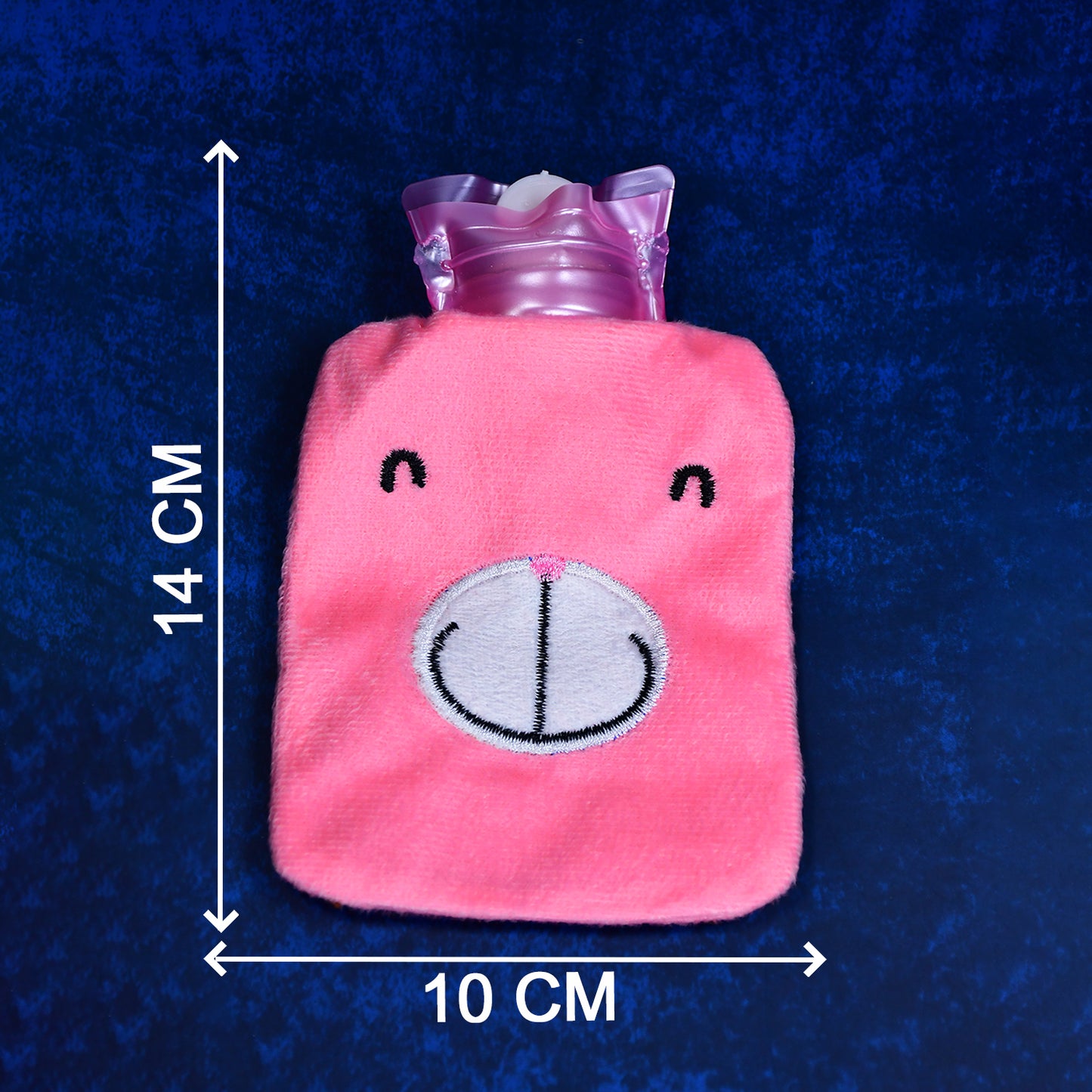 Wukusy 6501 Mini Hot Water Bag for pain relief, with colorful mix design, used for soothing aches and muscle relaxation.