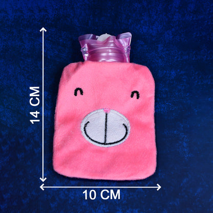 Wukusy 6501 Mini Hot Water Bag for pain relief, with colorful mix design, used for soothing aches and muscle relaxation.