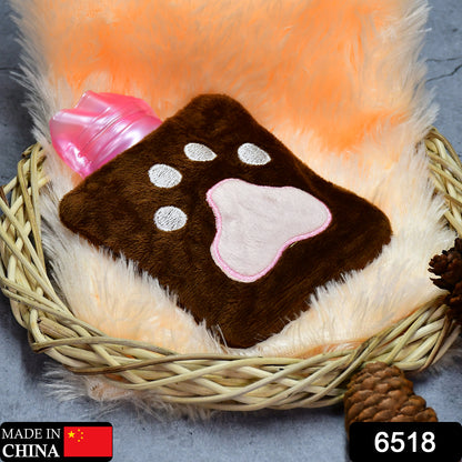 Wukusy paw print small hot water bag with cover, used for pain relief, neck, shoulder, hand, feet warmer, menstrual cramps.