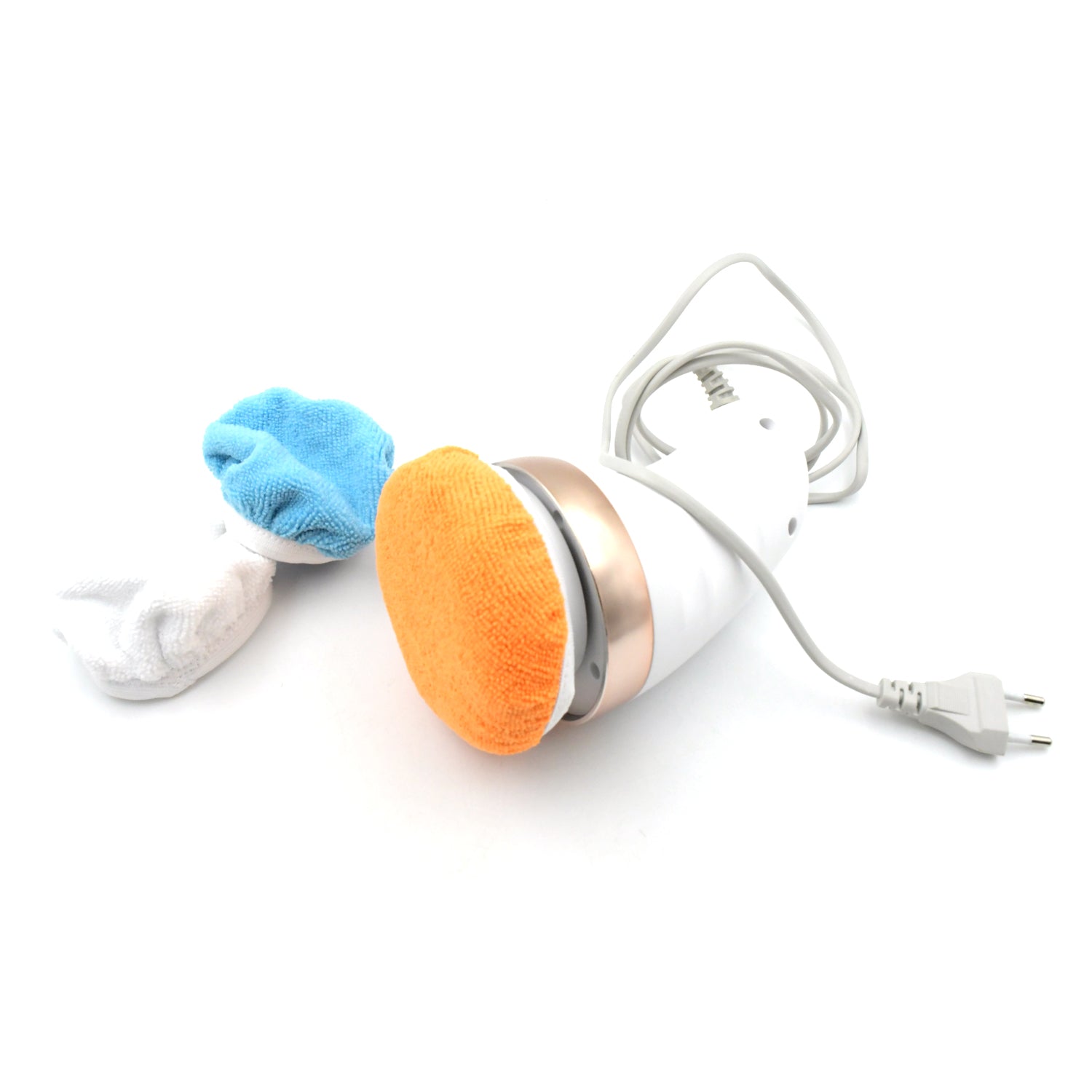 Wukusy 7293 Body Massager Shaping Machine with washable pads, adjustable speeds, handheld design for belly, waist, legs, arms, and butt.