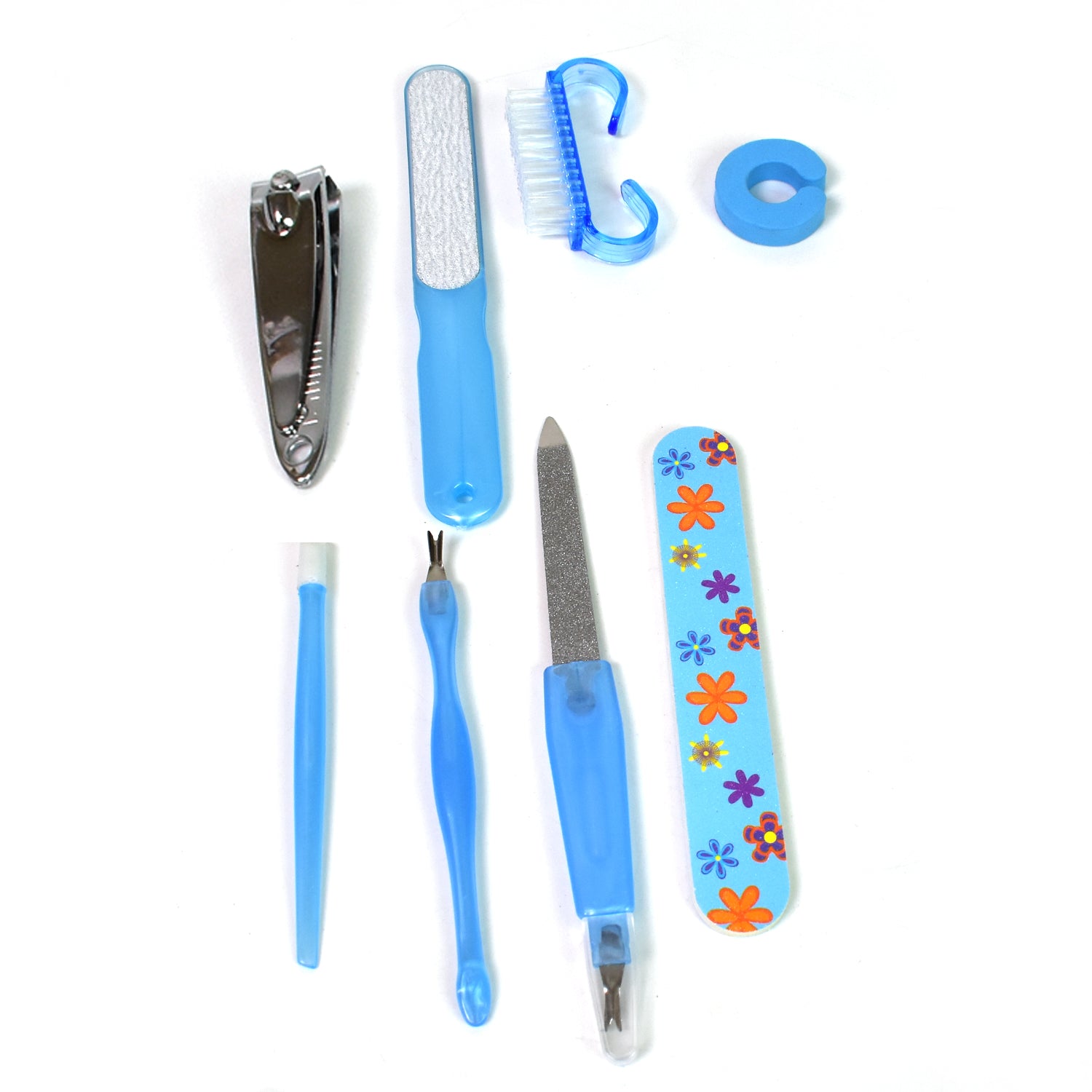 Wukusy 8-in-1 manicure set tool kit with various nail care tools for personal health and grooming.