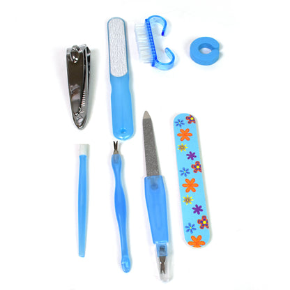 Wukusy 8-in-1 manicure set tool kit with various nail care tools for personal health and grooming.
