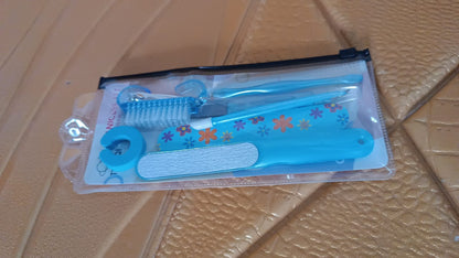 Wukusy 8-in-1 manicure set with nail clippers, scissors, and tools for personal health care grooming and nail care.