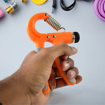 Wukusy adjustable hand grip strengthener with 5kg to 60kg resistance for hand and forearm exercise, health care equipment.