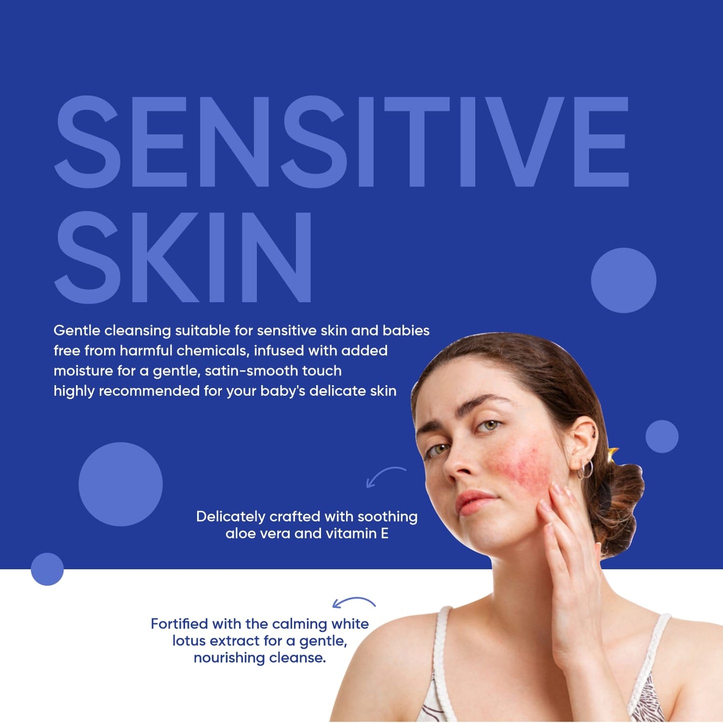 Wukusy Beautiful Basics Dry Sensitive Skin Face Wipes 2-pack with 50 wipes each, gentle skincare for sensitive skin.