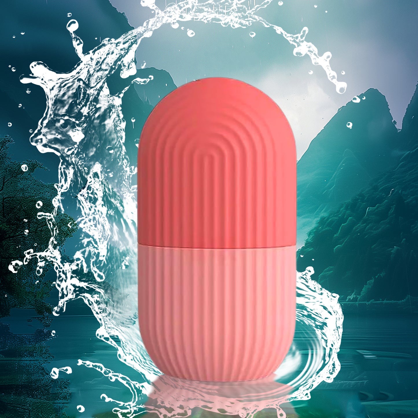 Wukusy Beauty Face Massage Ice Roller for skin cooling and rejuvenation, displayed on a white background.