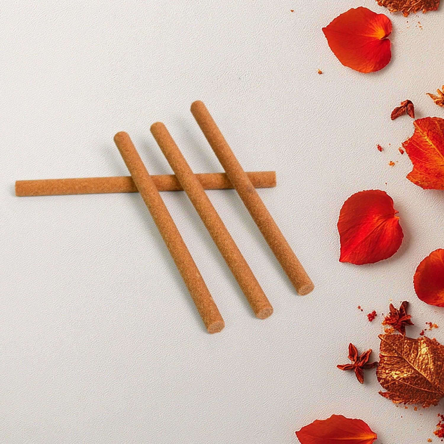 Wukusy Bela Ke Phool premium incense sticks with stand, 100g, for health care, shown in a natural setting with the sticks and stand.