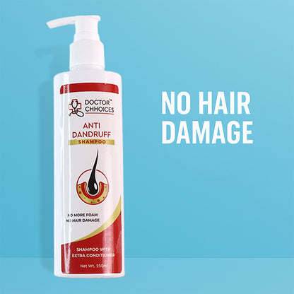 Wukusy Doctor Chhoices Anti-dandruff Shampoo in 250ml bottle, health care product for scalp dandruff relief.