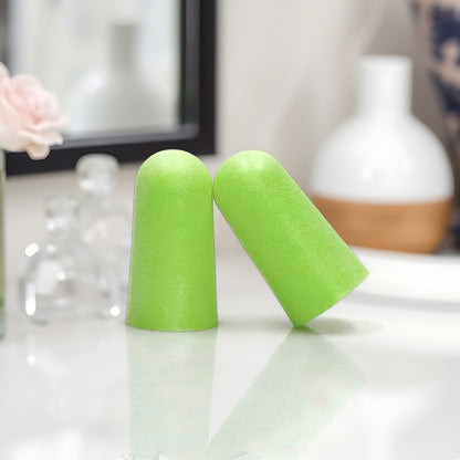 Wukusy foam earplugs for noise reduction, pair of comfortable ear protection for noise reduction and health care use.