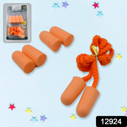 Soft foam Wukusy earplugs for sleeping and noise cancelling, shown in a set of three pairs for hearing protection.