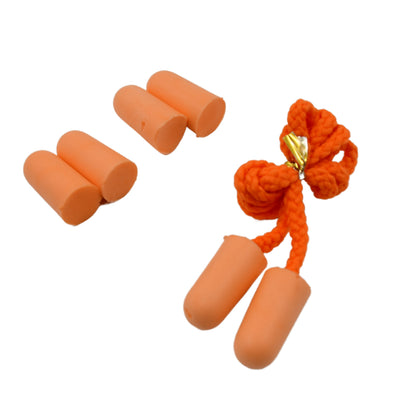 Wukusy soft foam earplugs for sleeping and hearing protection, shown in a set of three pairs, noise-canceling for quiet rest.