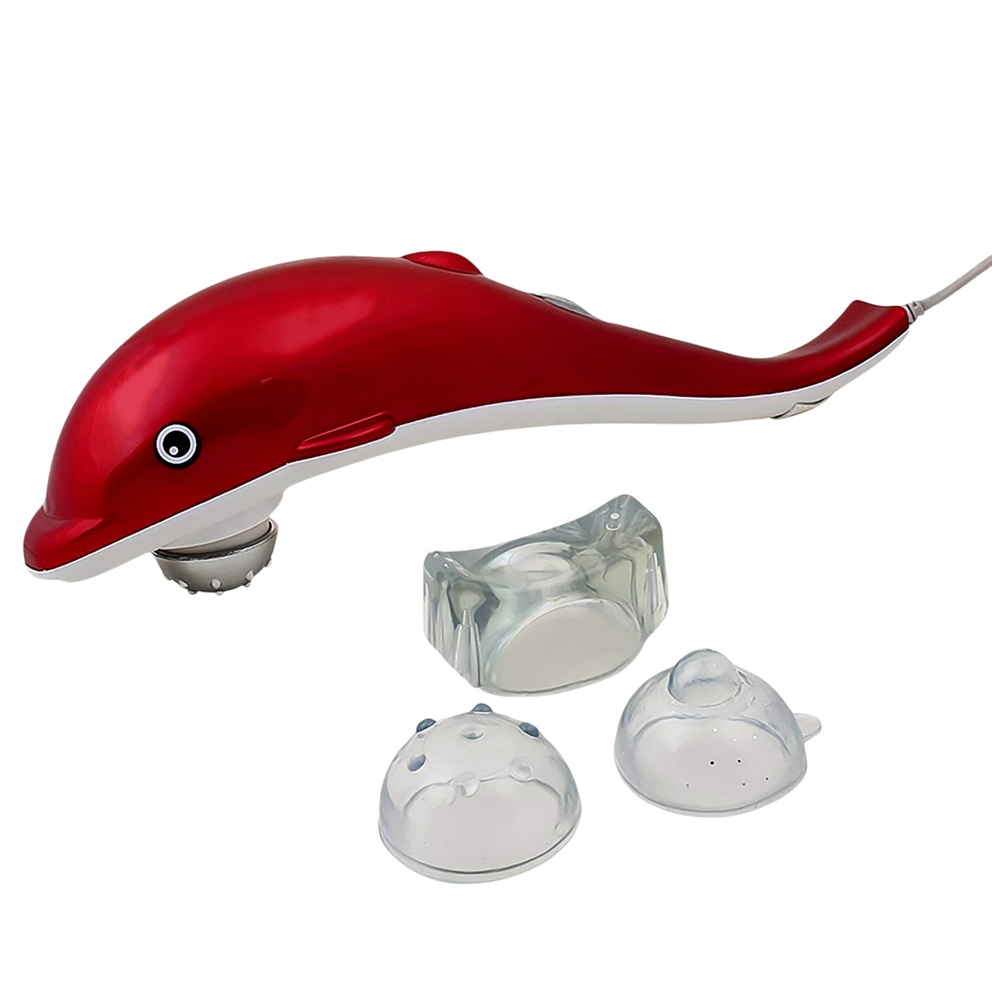 Wukusy electric dolphin handheld massager for health care, featuring a playful dolphin design for relaxing muscle relief.