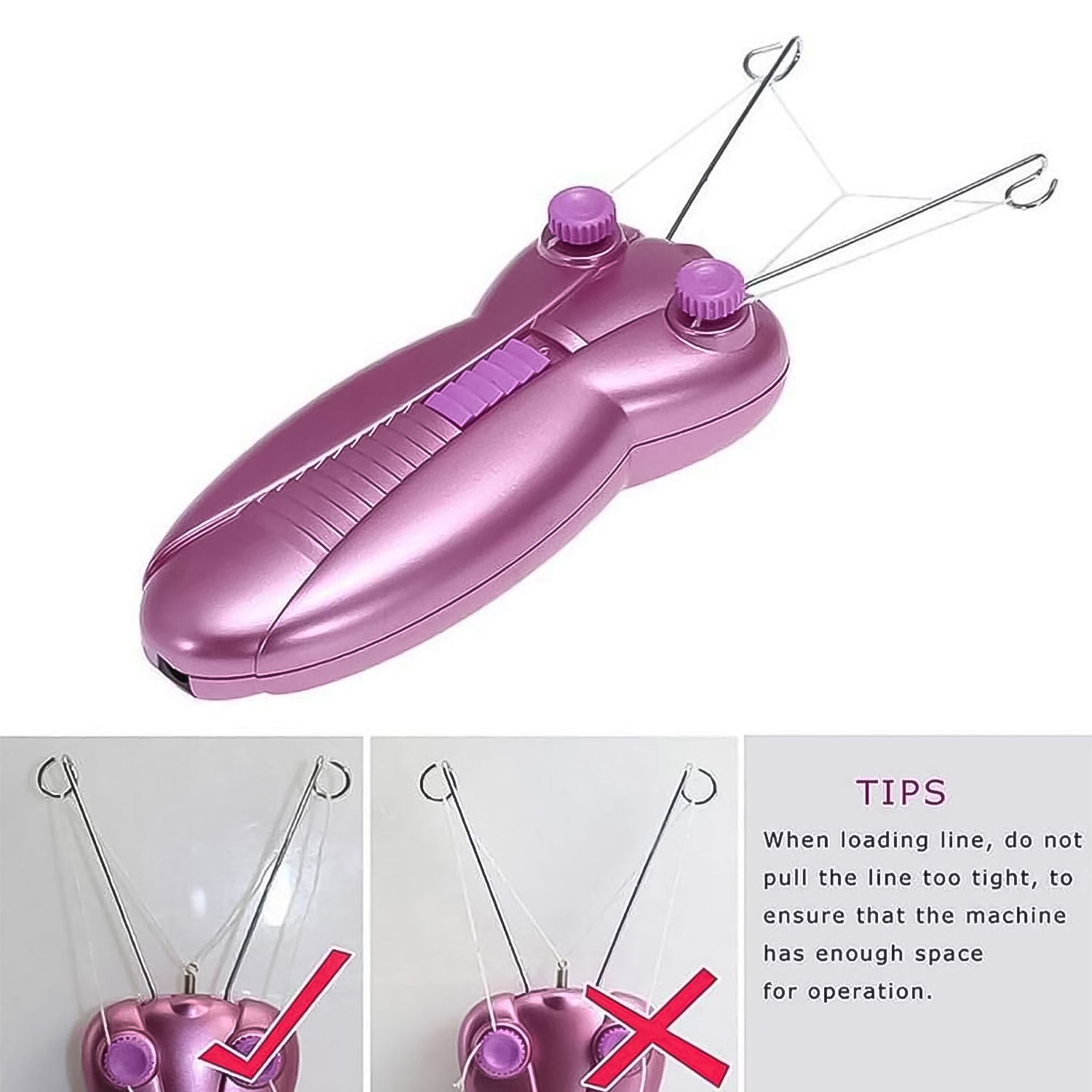 Wukusy electric facial hair remover machine set for women, compact health care device for gentle facial hair removal.