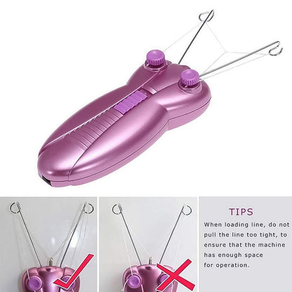 Wukusy electric facial hair remover machine set for women, compact health care device for gentle facial hair removal.