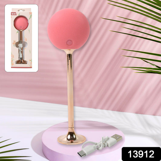 Wukusy Face Spa Massage Hammer, vibrating facial massage tool for skin care and relaxation, in a sleek black design.