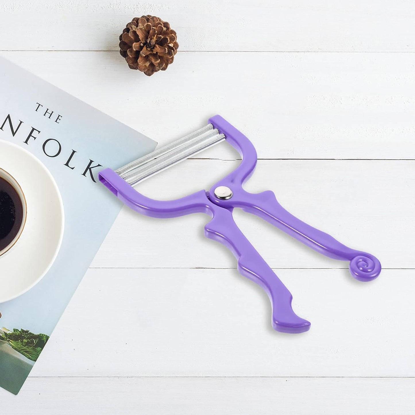 Wukusy facial hair remover depilator threading tool for precise hair removal on face, health care beauty device.