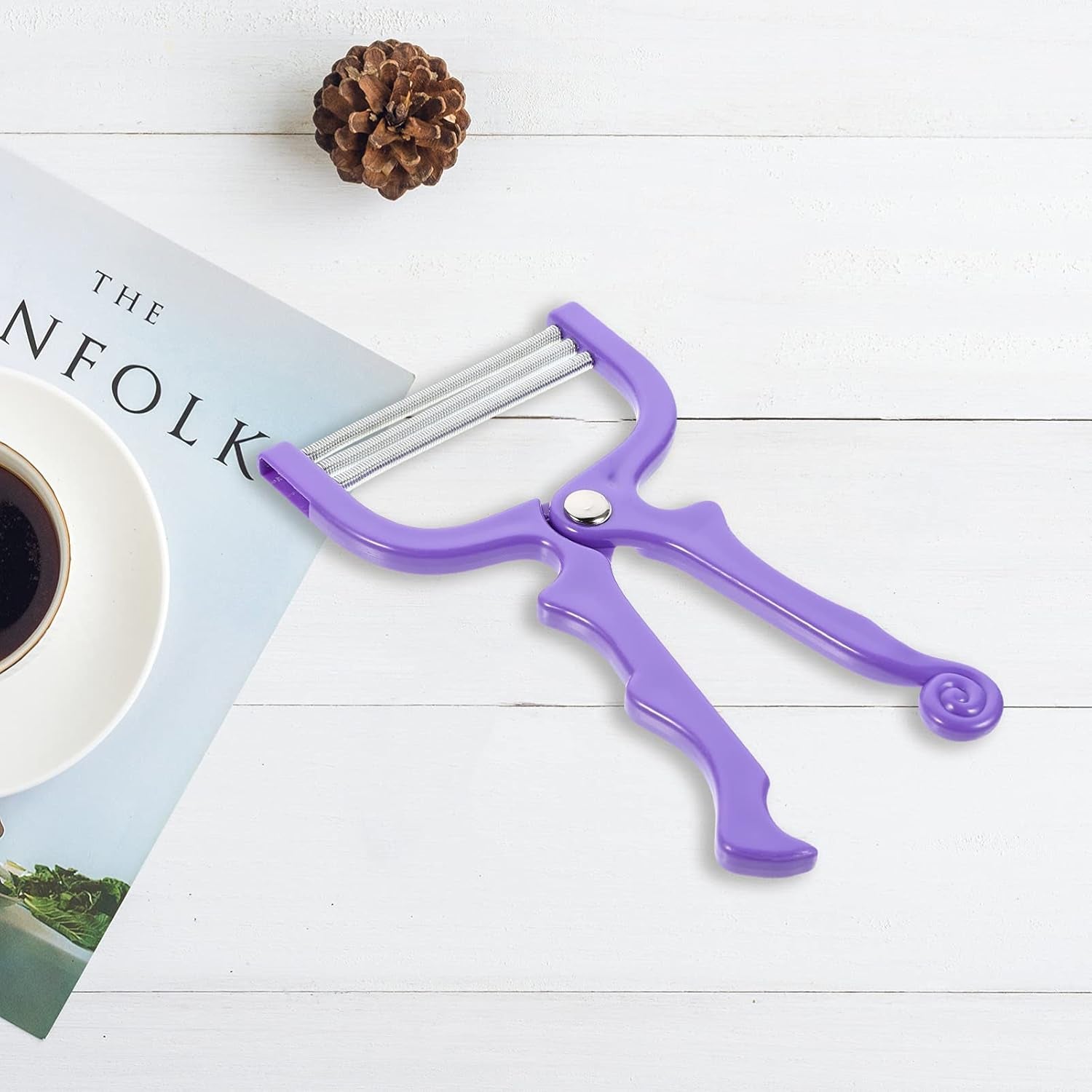 Wukusy facial hair remover depilator threading tool for precise hair removal on face, health care beauty device.