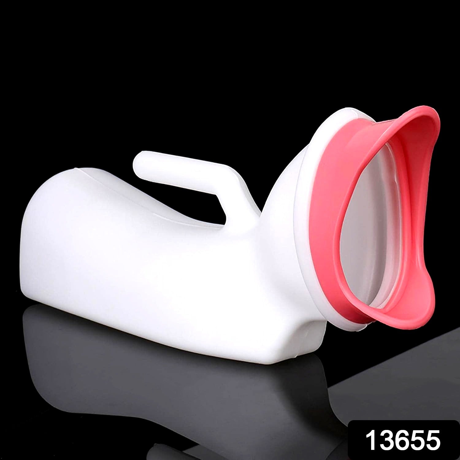 Wukusy female urinal potty can for urine collection, 1000 ml capacity, designed for health care and easy use.