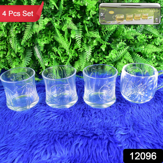 Wukusy 3-piece glass tumbler and cup set, health care product featuring clear glass design for daily hydration.
