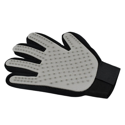 Grey True Touch Gloves by Wukusy, health care bathing tool, close-up of textured gloves for gentle skin cleansing.