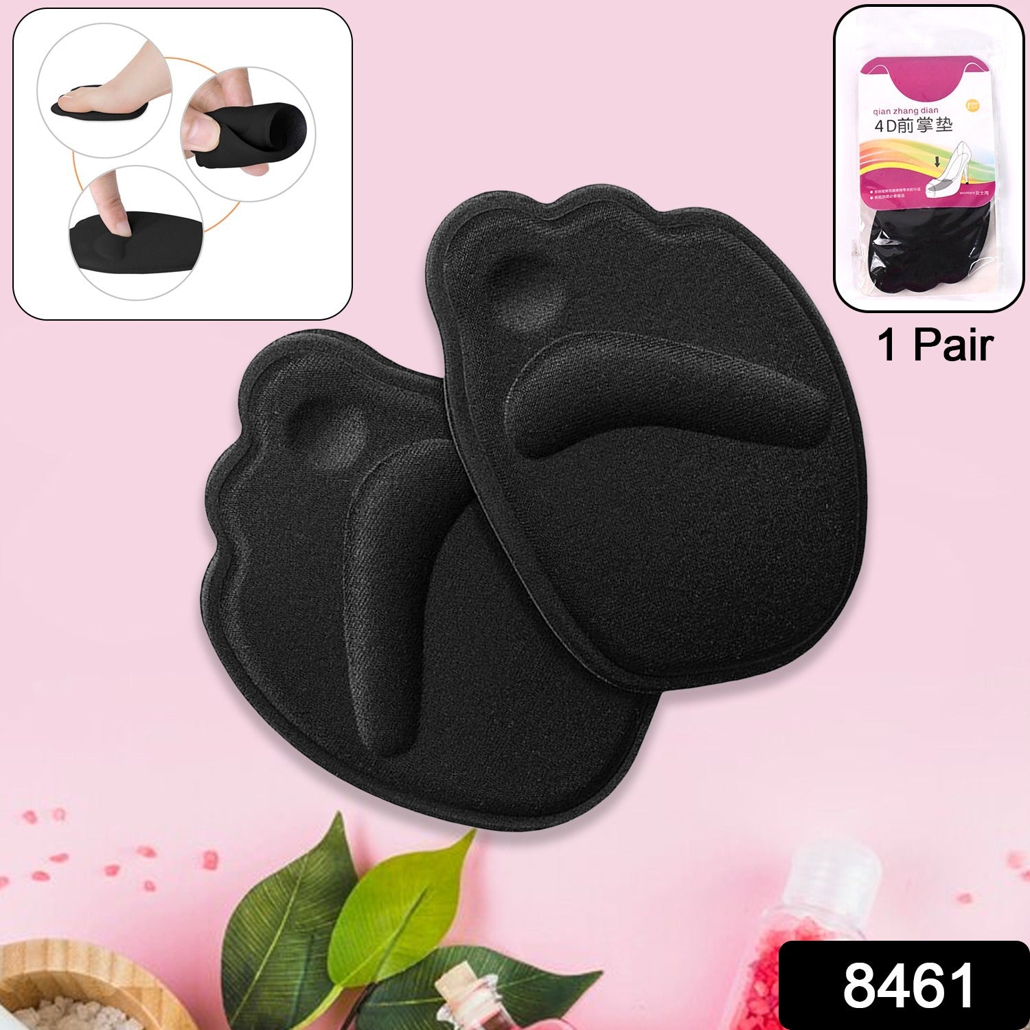 Wukusy high shoe heel cushion inserts with non-slip design, insole pads to prevent calluses, for comfortable shoe wear.