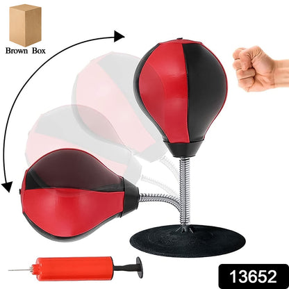 Wukusy inflatable punching bag with air pump, health care set, and two durable, colorful punching bags for fitness training.