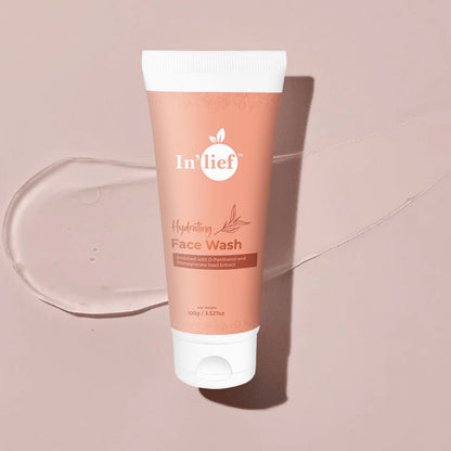 Wukusy Inlief Deep Hydrating Refreshing Face Wash in 100g tube, designed for healthy, refreshed skin.