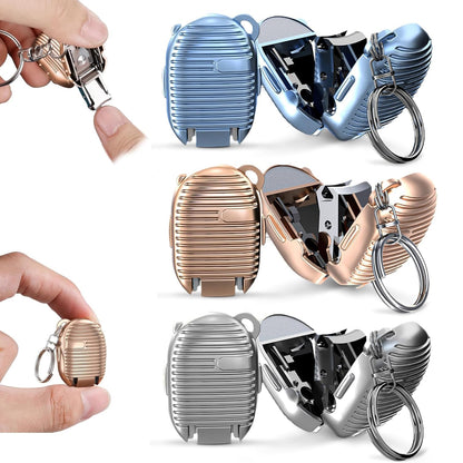 Wukusy small multicolor keychain nail clipper for convenient nail grooming and health care.