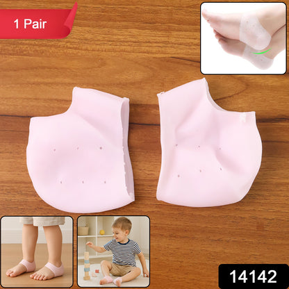 Pair of Wukusy Kid Silicone Heel Protectors for children’s heel comfort and skin protection in health care.